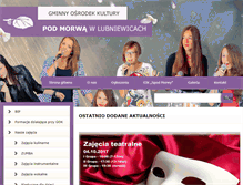 Tablet Screenshot of goklubniewice.pl
